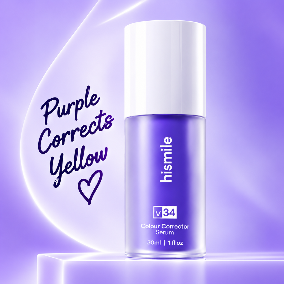 Hismile V34 Teeth Whitening Serum – Purple Colour Corrector