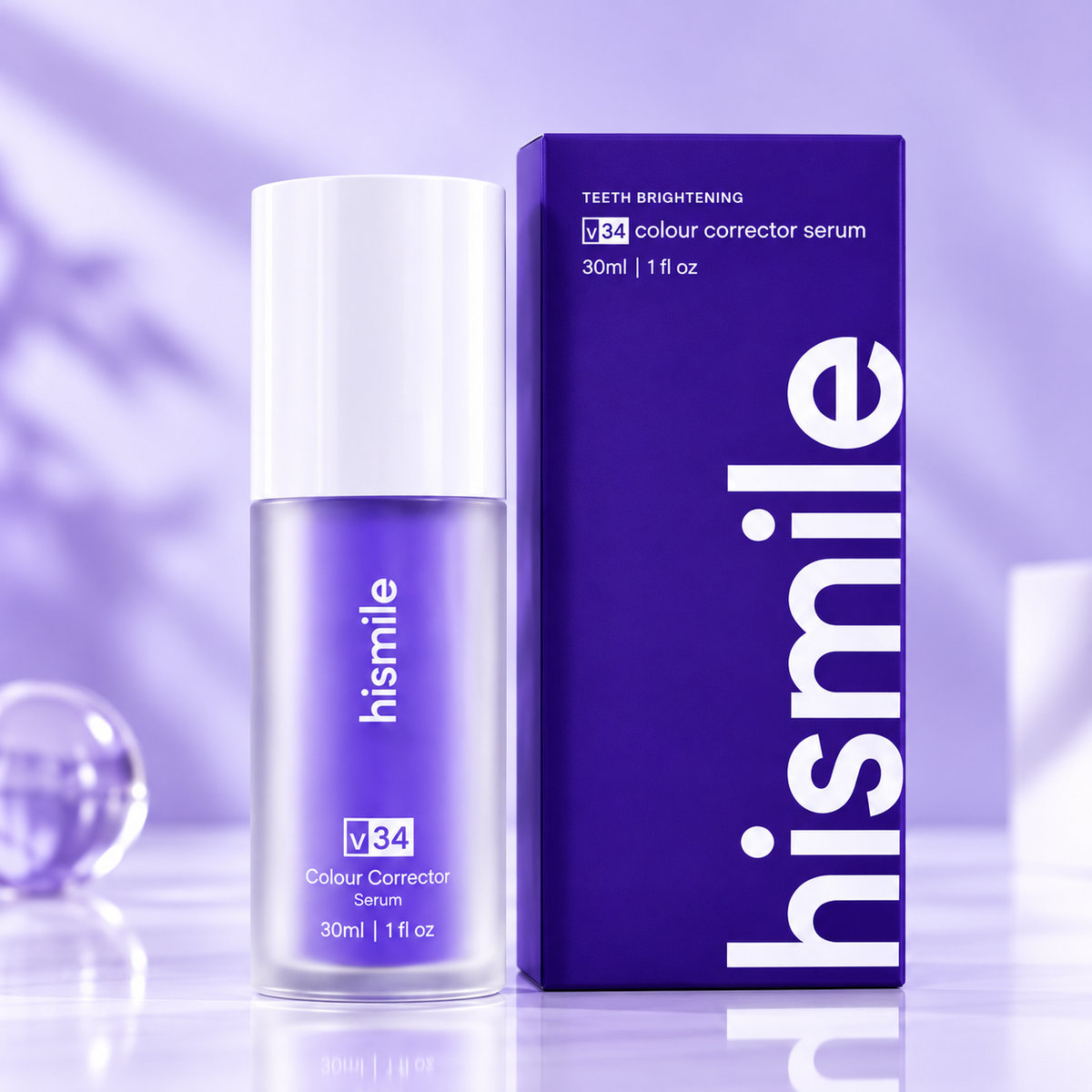 Hismile V34 Teeth Whitening Serum – Purple Colour Corrector